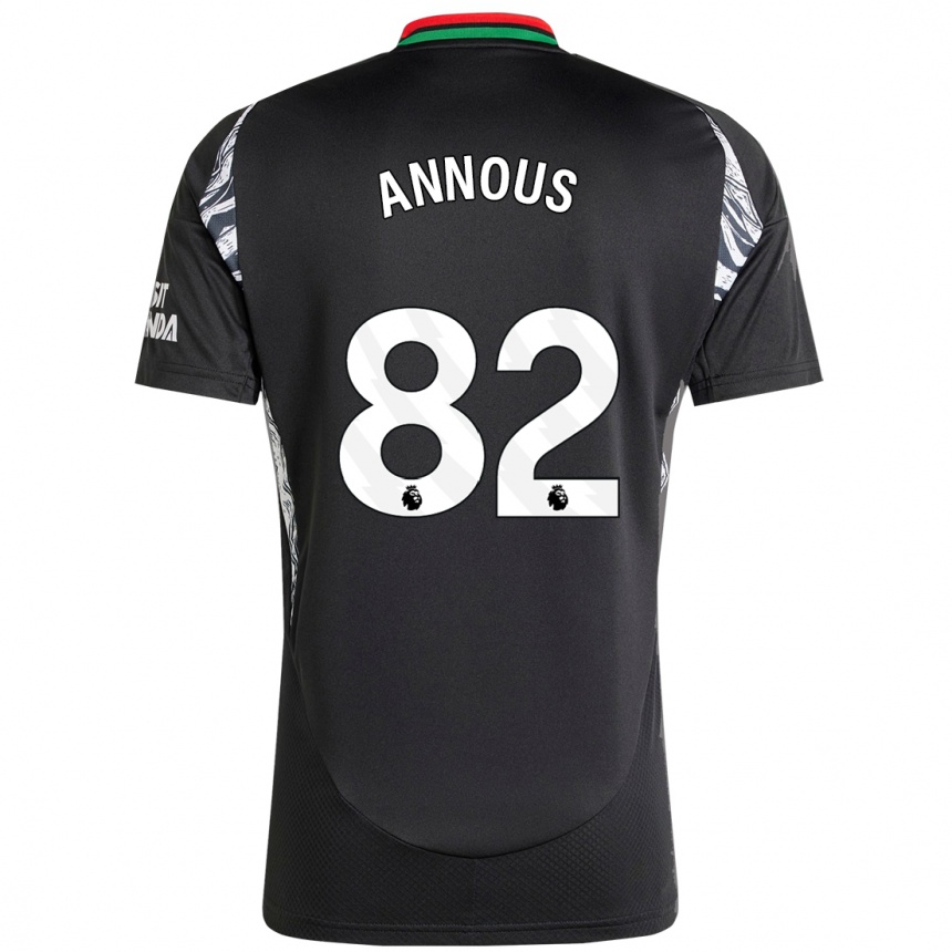 Hombre Fútbol Camiseta Andre Annous #82 Negro 2ª Equipación 2024/25