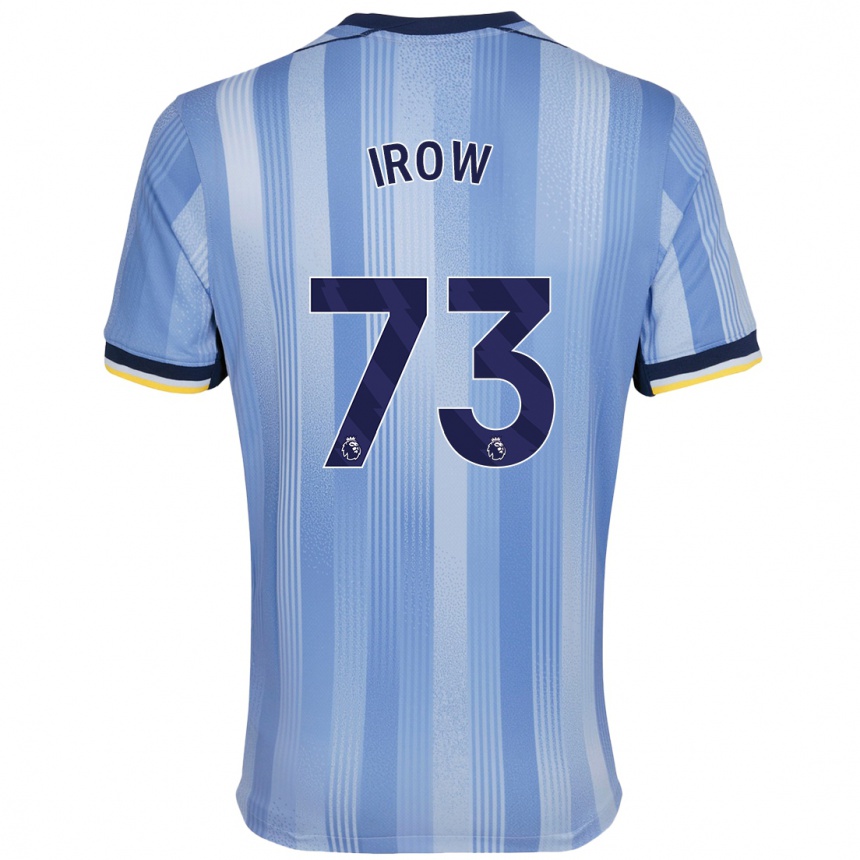 Hombre Fútbol Camiseta Oliver Irow #73 Azul Claro 2ª Equipación 2024/25