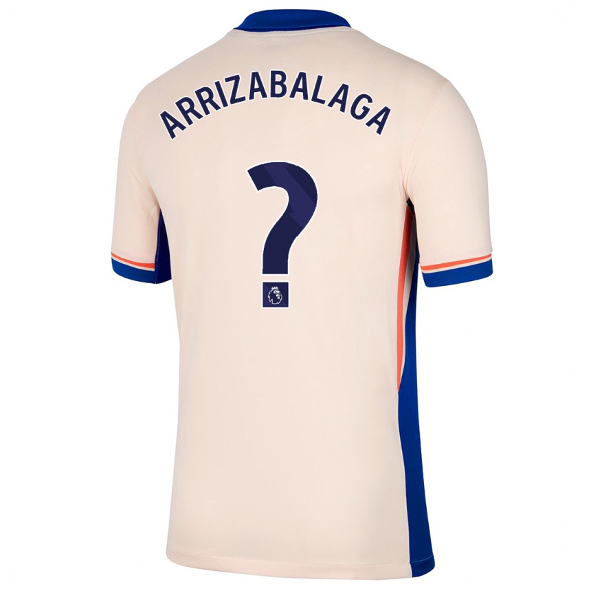 Hombre Fútbol Camiseta Kepa Arrizabalaga #0 Beige Claro 2ª Equipación 2024/25