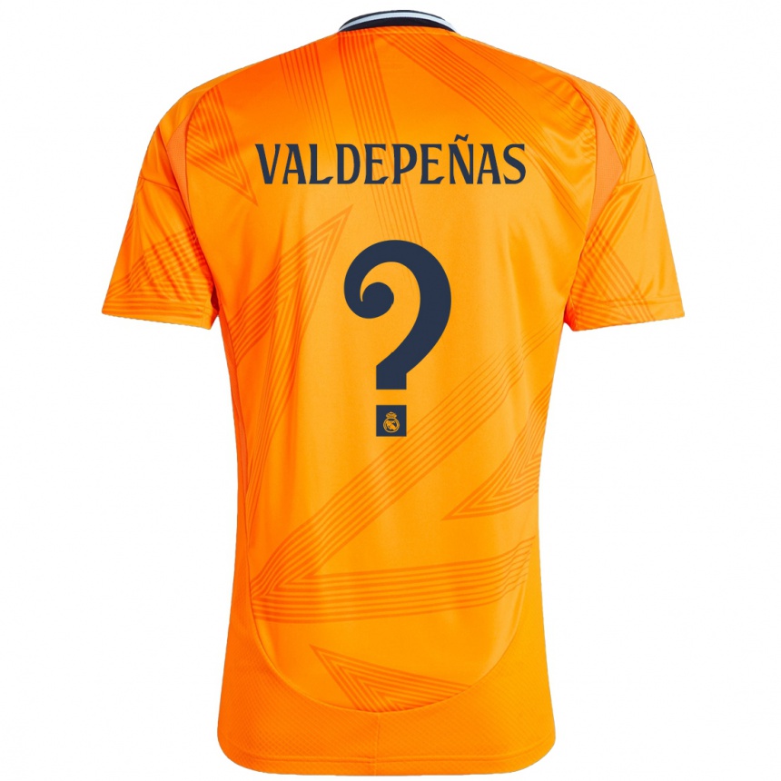 Hombre Fútbol Camiseta Víctor Valdepeñas #0 Naranja 2ª Equipación 2024/25