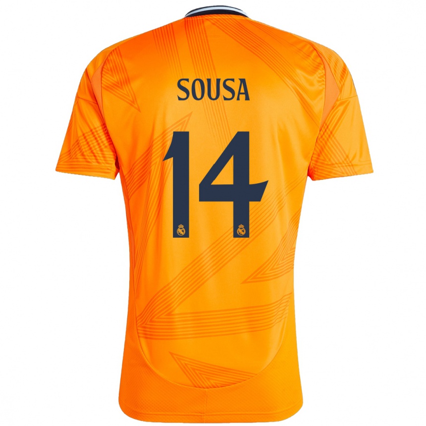 Hombre Fútbol Camiseta Kathellen Sousa #14 Naranja 2ª Equipación 2024/25