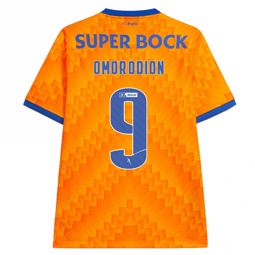 Hombre Fútbol Camiseta Samu Omorodion #9 Naranja 2ª Equipación 2024/25