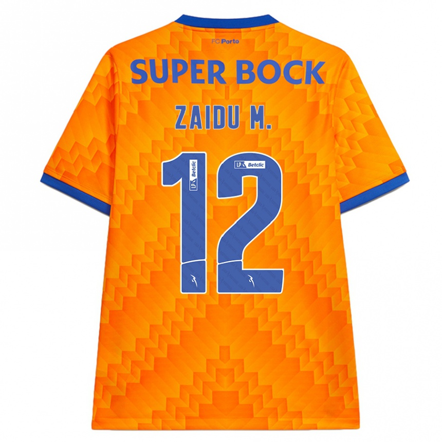 Hombre Fútbol Camiseta Zaidu #12 Naranja 2ª Equipación 2024/25