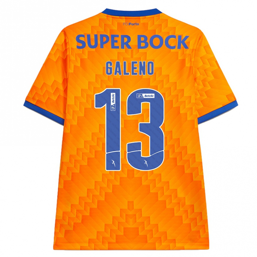 Hombre Fútbol Camiseta Galeno #13 Naranja 2ª Equipación 2024/25