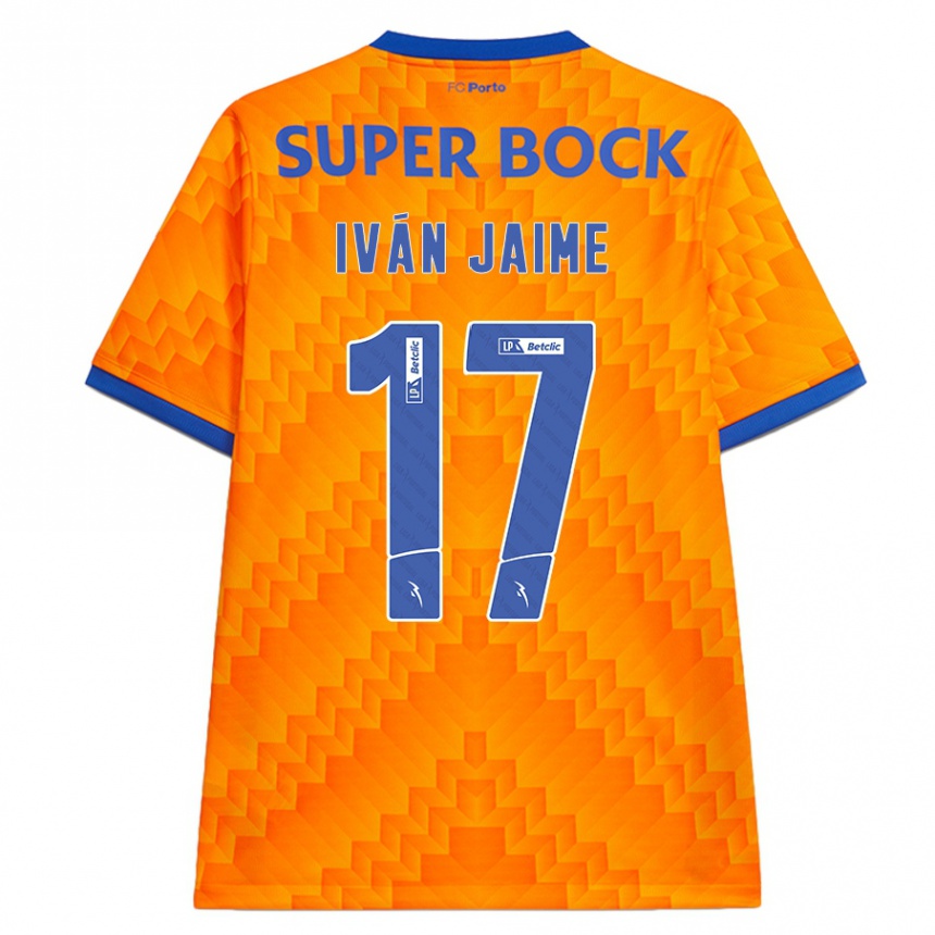 Hombre Fútbol Camiseta Iván Jaime #17 Naranja 2ª Equipación 2024/25