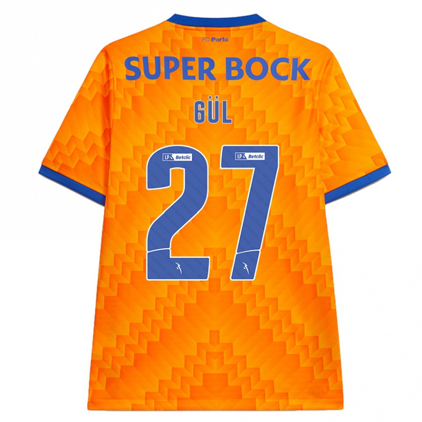 Hombre Fútbol Camiseta Deniz Gül #27 Naranja 2ª Equipación 2024/25