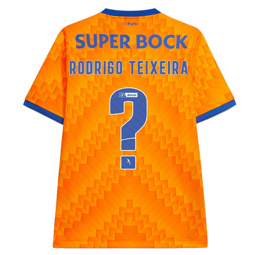 Hombre Fútbol Camiseta Rodrigo Teixeira #0 Naranja 2ª Equipación 2024/25