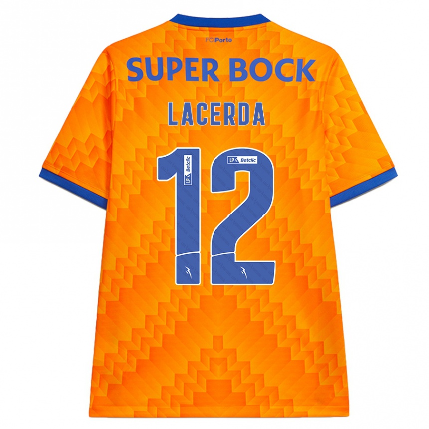 Hombre Fútbol Camiseta Lacerda #12 Naranja 2ª Equipación 2024/25