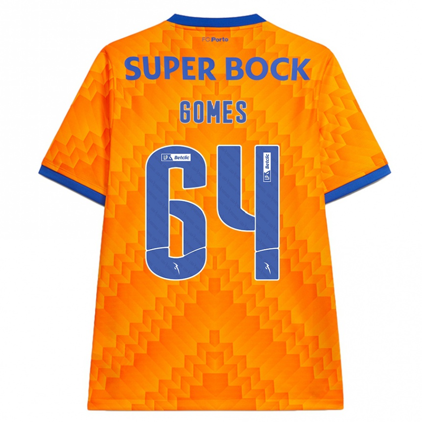 Hombre Fútbol Camiseta Luís Gomes #64 Naranja 2ª Equipación 2024/25