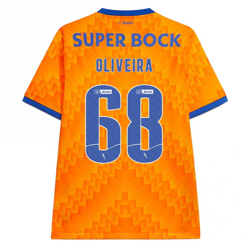 Hombre Fútbol Camiseta André Oliveira #68 Naranja 2ª Equipación 2024/25