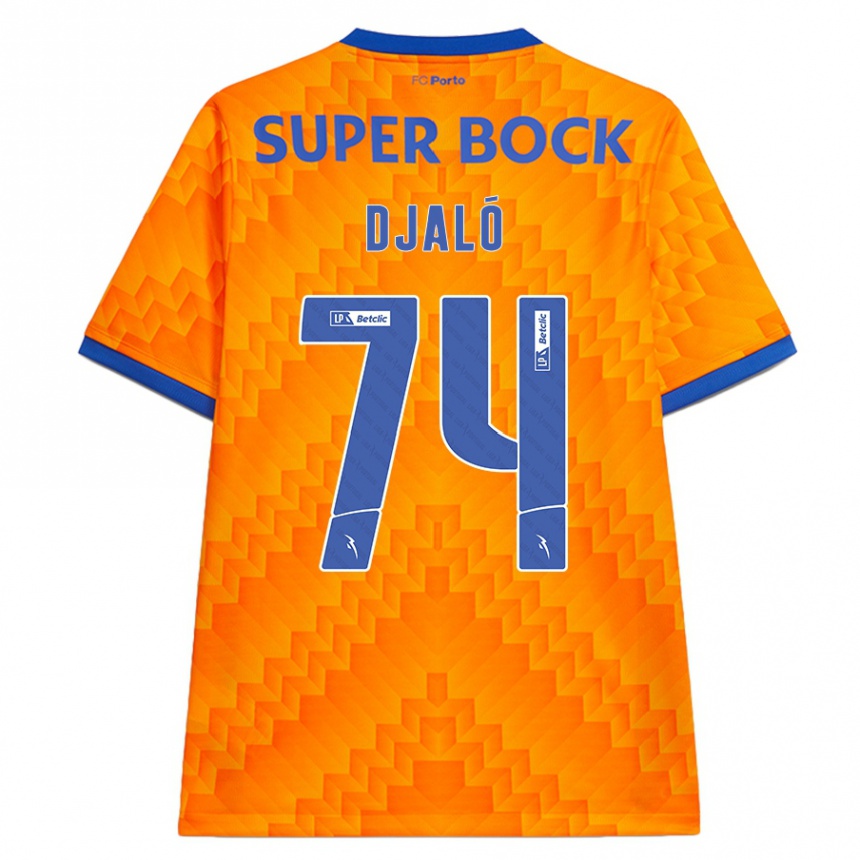 Hombre Fútbol Camiseta Ussumane Djaló #74 Naranja 2ª Equipación 2024/25