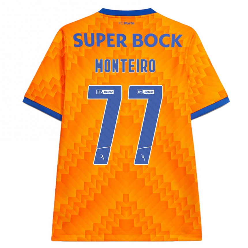 Hombre Fútbol Camiseta Rui Monteiro #77 Naranja 2ª Equipación 2024/25