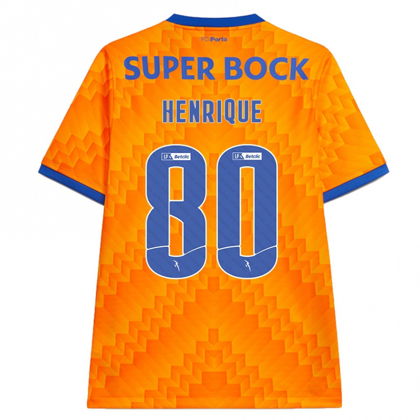 Hombre Fútbol Camiseta Kaio Henrique #80 Naranja 2ª Equipación 2024/25