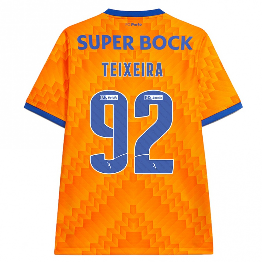 Hombre Fútbol Camiseta João Teixeira #92 Naranja 2ª Equipación 2024/25