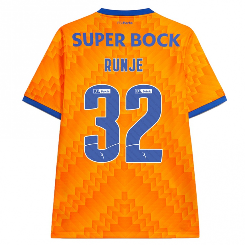 Hombre Fútbol Camiseta Roko Runje #32 Naranja 2ª Equipación 2024/25