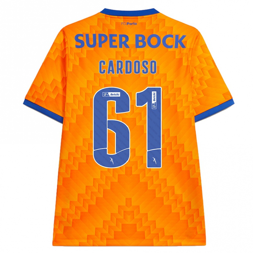 Hombre Fútbol Camiseta Ivan Cardoso #61 Naranja 2ª Equipación 2024/25