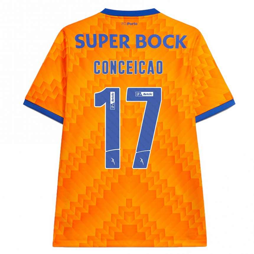 Hombre Fútbol Camiseta Rodrigo Conceicao #17 Naranja 2ª Equipación 2024/25