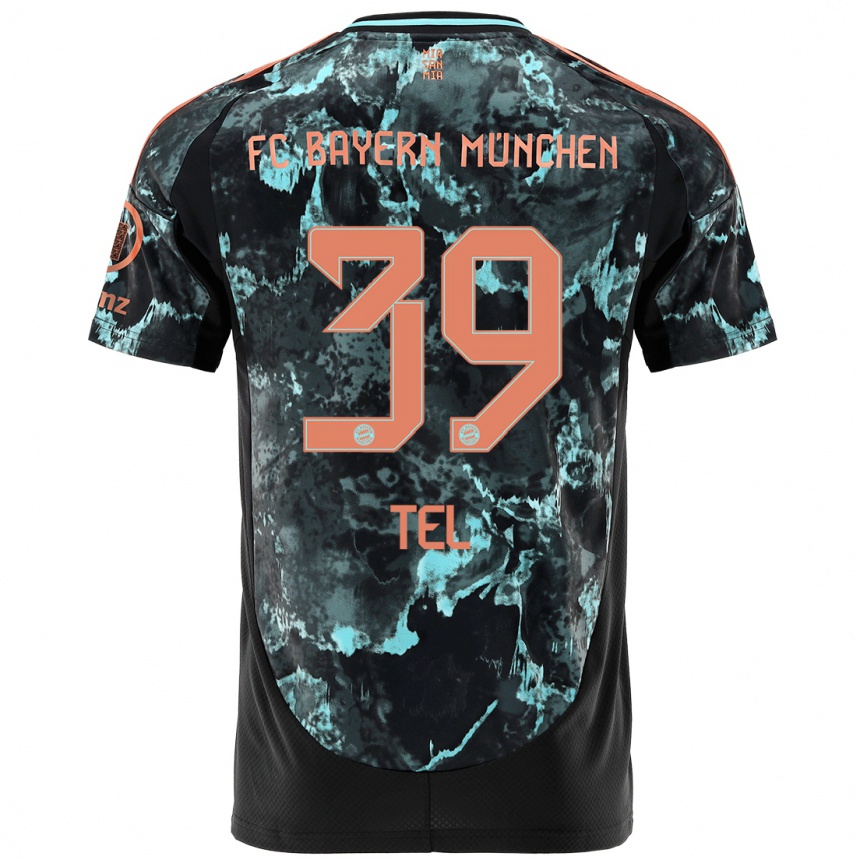 Hombre Fútbol Camiseta Mathys Tel #39 Negro 2ª Equipación 2024/25