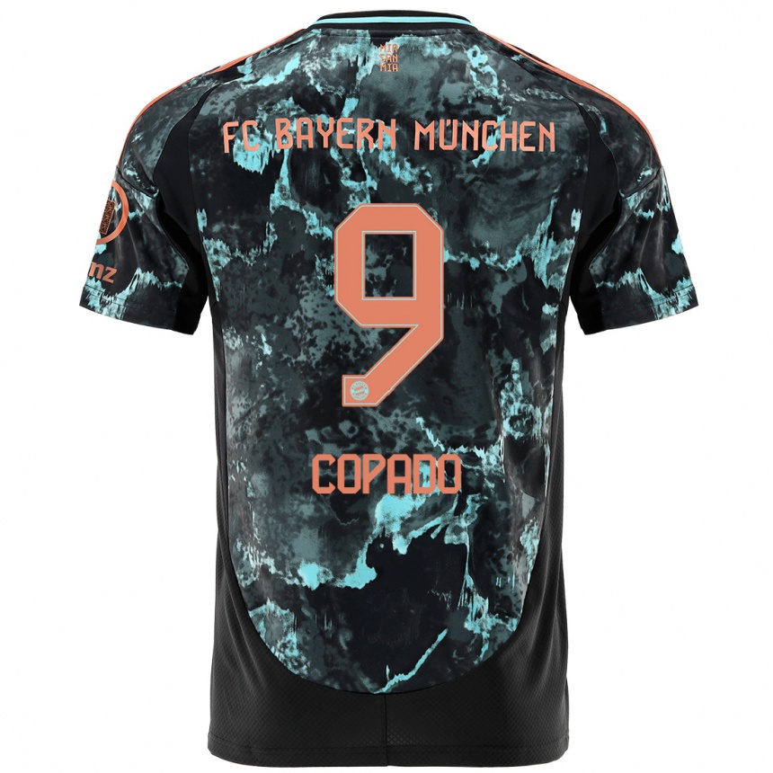 Hombre Fútbol Camiseta Lucas Copado #9 Negro 2ª Equipación 2024/25