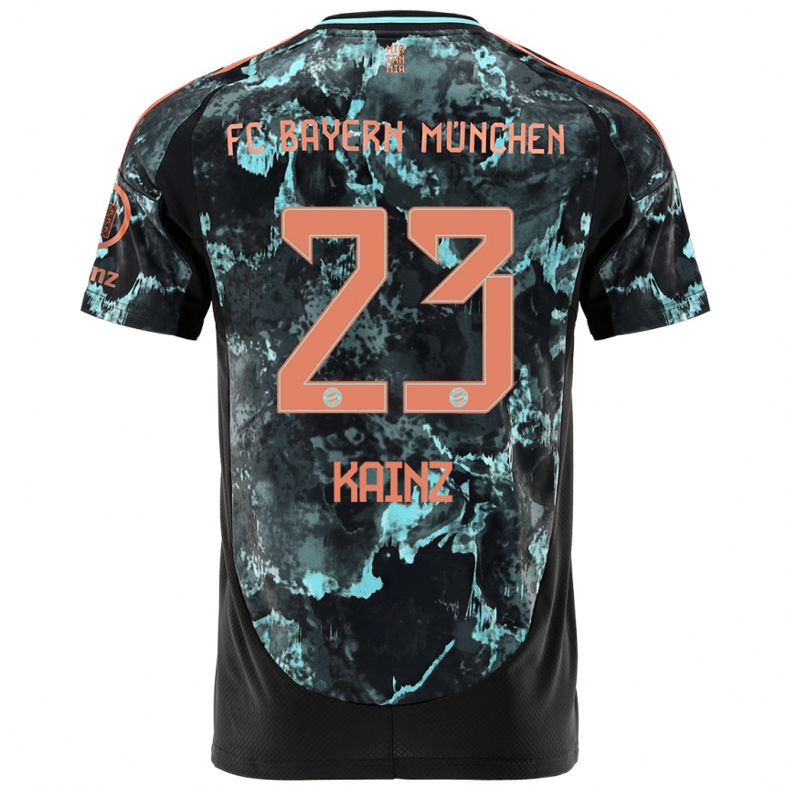 Hombre Fútbol Camiseta Manuel Kainz #23 Negro 2ª Equipación 2024/25