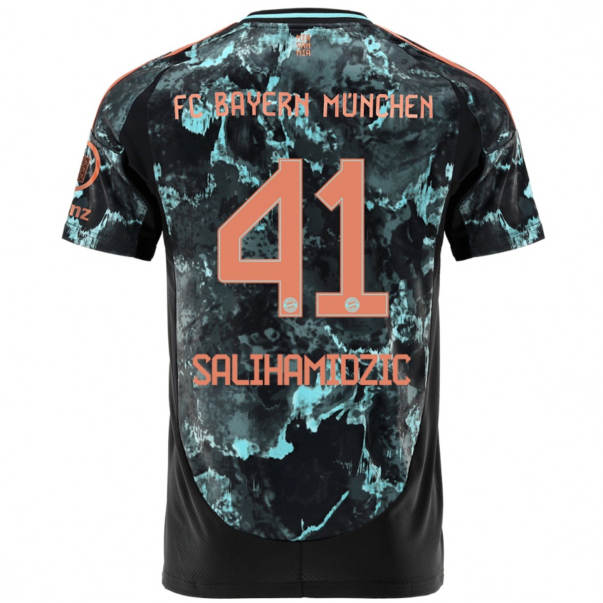 Hombre Fútbol Camiseta Nick Salihamidzic #41 Negro 2ª Equipación 2024/25