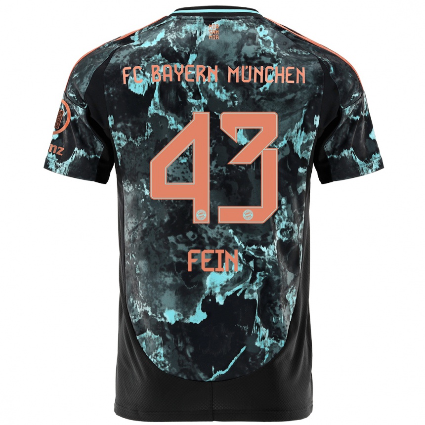 Hombre Fútbol Camiseta Adrian Fein #43 Negro 2ª Equipación 2024/25