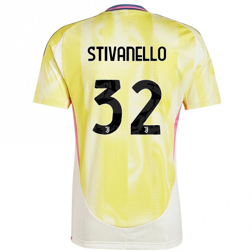 Hombre Fútbol Camiseta Riccardo Stivanello #32 Amarillo Solar 2ª Equipación 2024/25