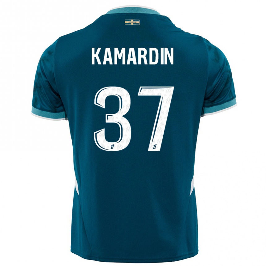 Hombre Fútbol Camiseta Aaron Kamardin #37 Azul Turquesa 2ª Equipación 2024/25