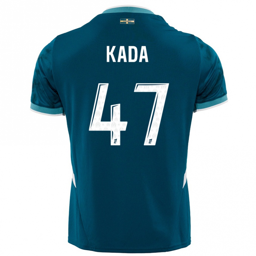 Hombre Fútbol Camiseta Joakim Kada #47 Azul Turquesa 2ª Equipación 2024/25