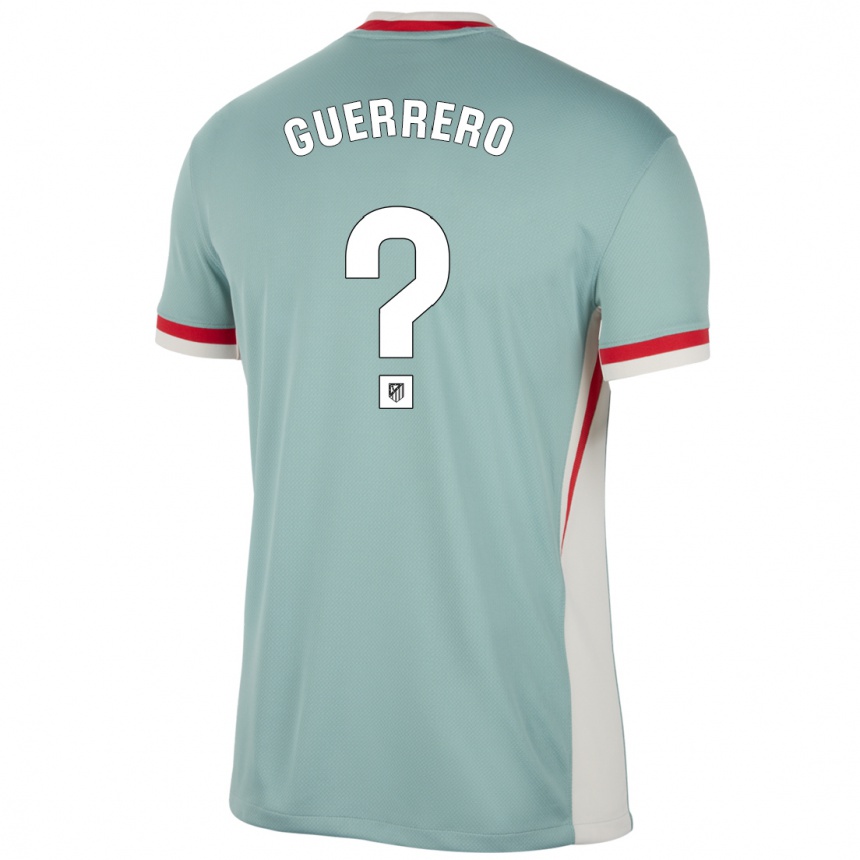 Hombre Fútbol Camiseta Sergio Guerrero #0 Beige Claro Azul 2ª Equipación 2024/25