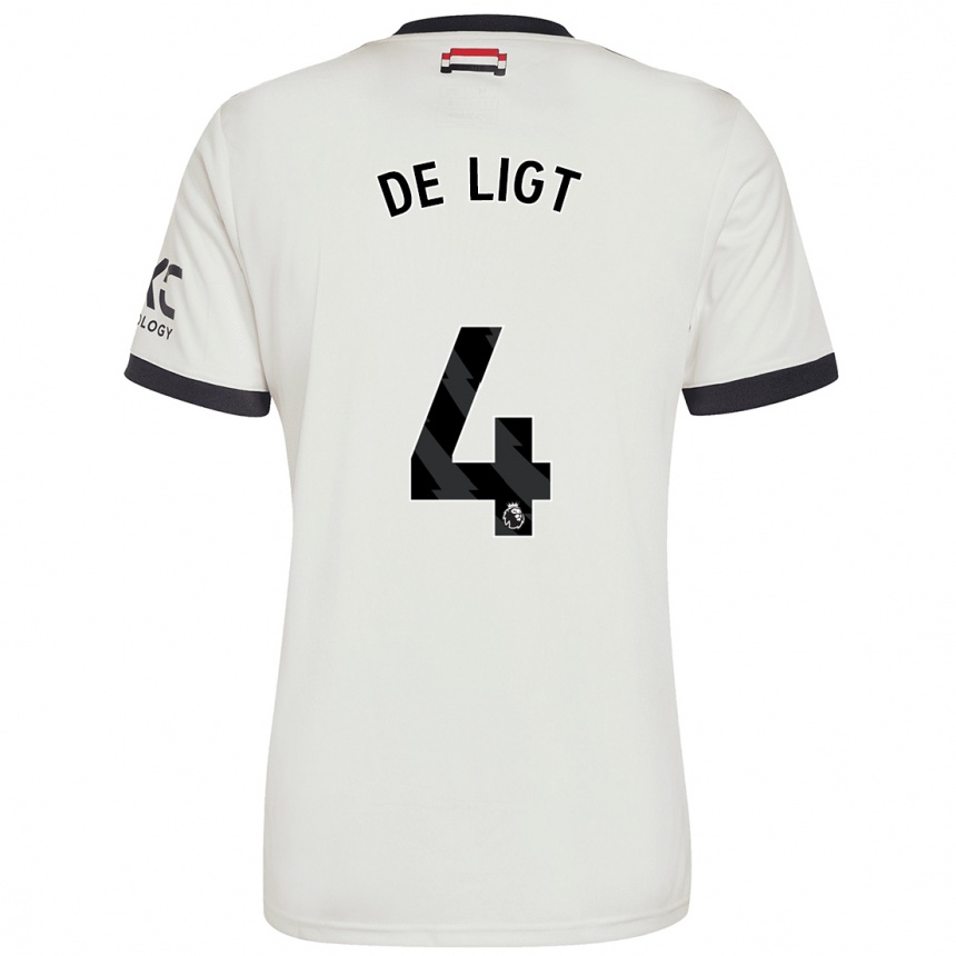 Hombre Fútbol Camiseta Matthijs De Ligt #4 Blanquecino Equipación Tercera 2024/25