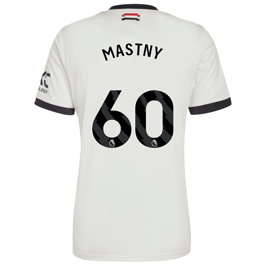 Hombre Fútbol Camiseta Ondrej Mastny #60 Blanquecino Equipación Tercera 2024/25