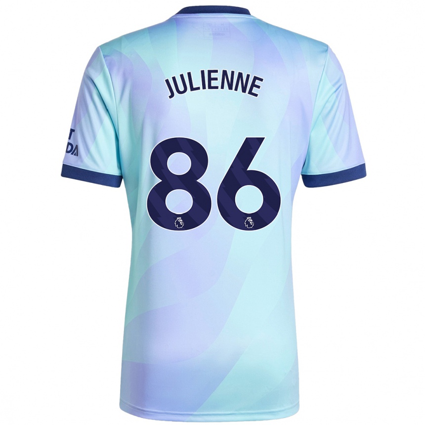 Hombre Fútbol Camiseta Theo Julienne #86 Agua Equipación Tercera 2024/25