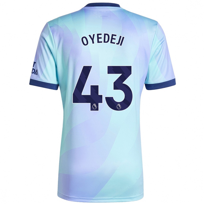 Hombre Fútbol Camiseta Nathan Butler Oyedeji #43 Agua Equipación Tercera 2024/25