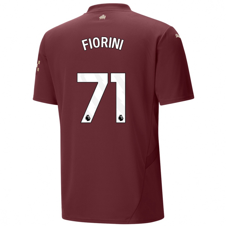 Hombre Fútbol Camiseta Lewis Fiorini #71 Granate Equipación Tercera 2024/25