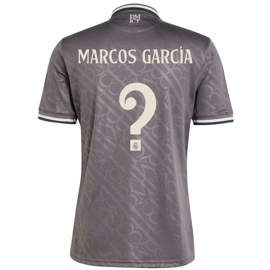 Hombre Fútbol Camiseta Marcos García #0 Carbón Equipación Tercera 2024/25