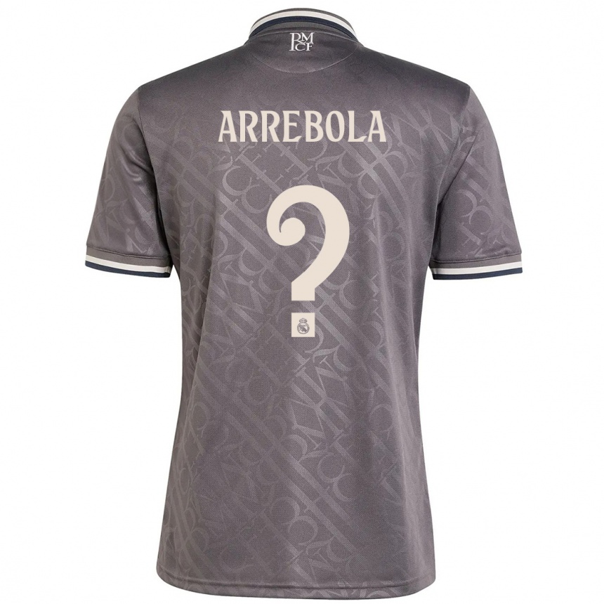 Hombre Fútbol Camiseta Hugo Arrebola #0 Carbón Equipación Tercera 2024/25