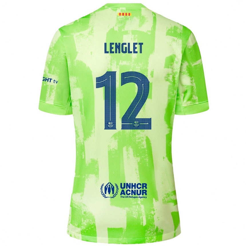 Hombre Fútbol Camiseta Clément Lenglet #12 Lima Equipación Tercera 2024/25