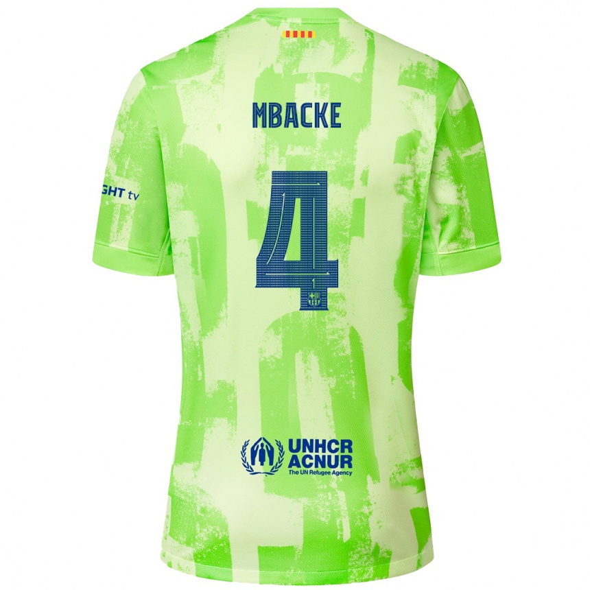 Hombre Fútbol Camiseta Mamadou Mbacke #4 Lima Equipación Tercera 2024/25