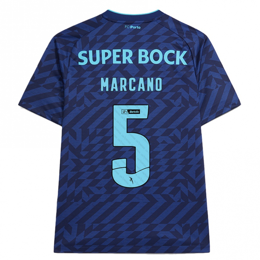 Hombre Fútbol Camiseta Iván Marcano #5 Azul Marino Equipación Tercera 2024/25