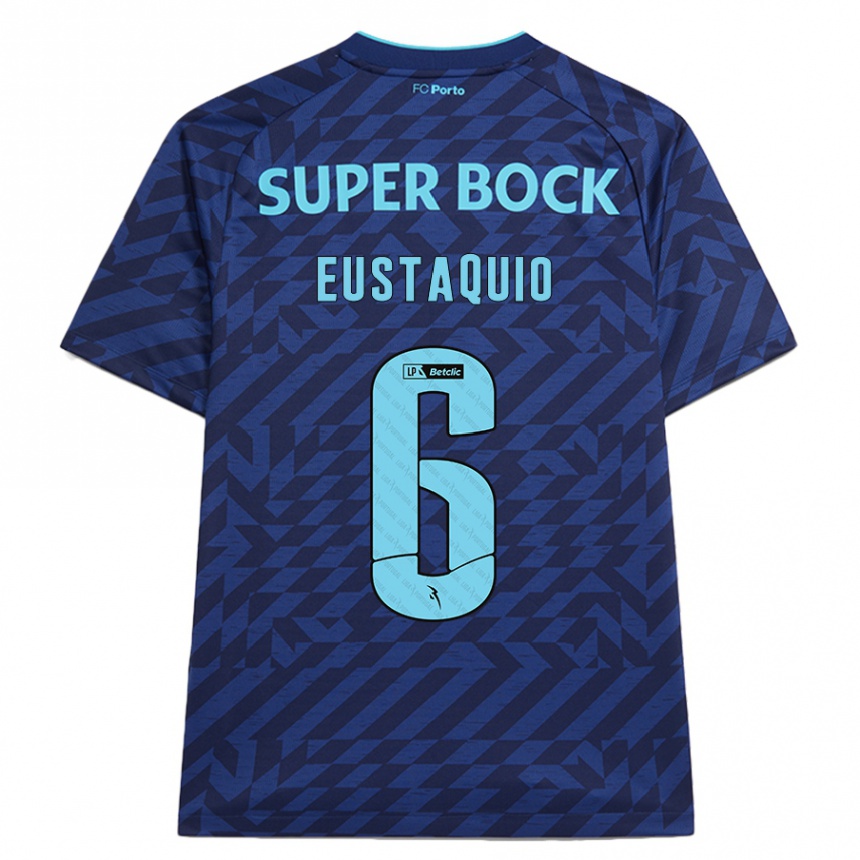 Hombre Fútbol Camiseta Stephen Eustaquio #6 Azul Marino Equipación Tercera 2024/25