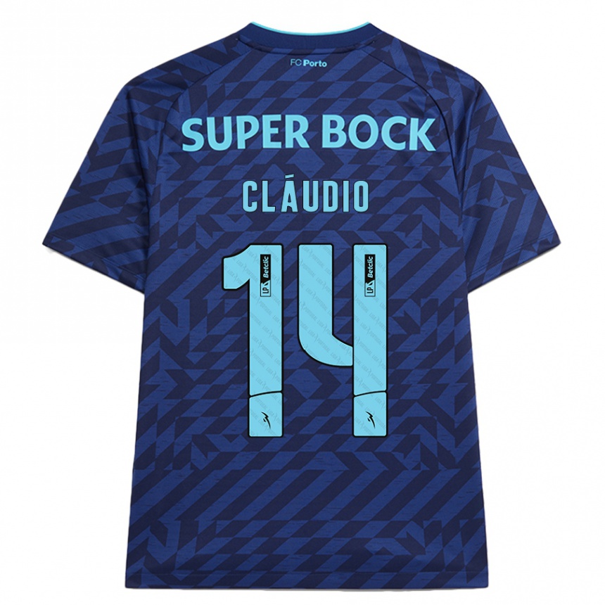 Hombre Fútbol Camiseta Cláudio Ramos #14 Azul Marino Equipación Tercera 2024/25