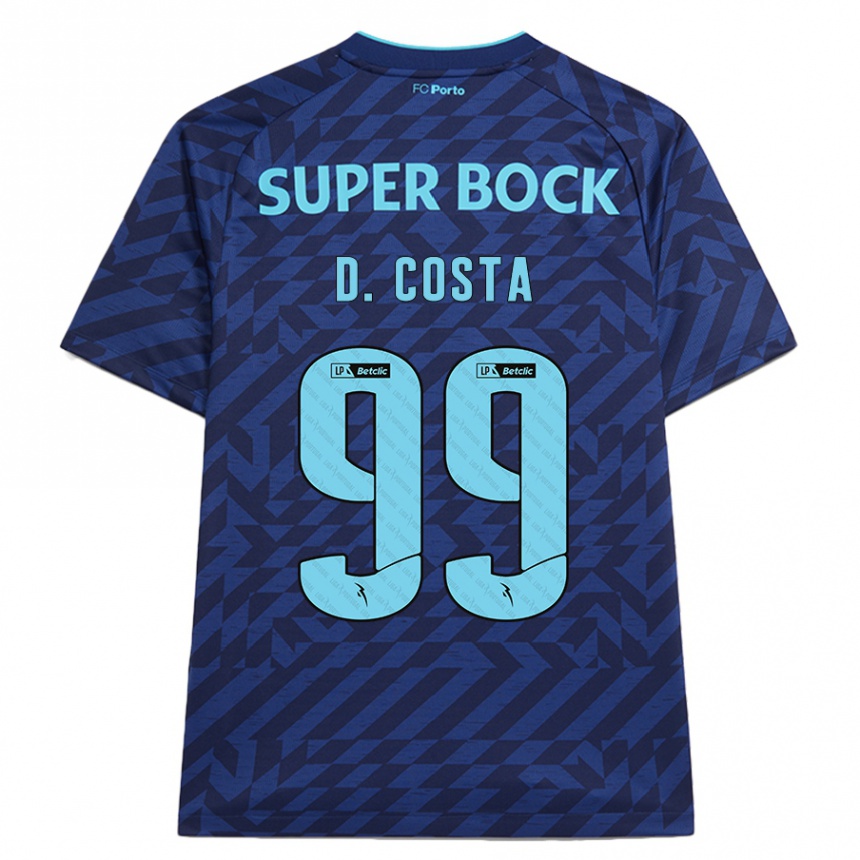 Hombre Fútbol Camiseta Diogo Costa #99 Azul Marino Equipación Tercera 2024/25