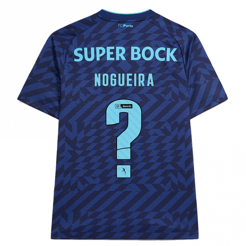 Hombre Fútbol Camiseta Duarte Nogueira #0 Azul Marino Equipación Tercera 2024/25