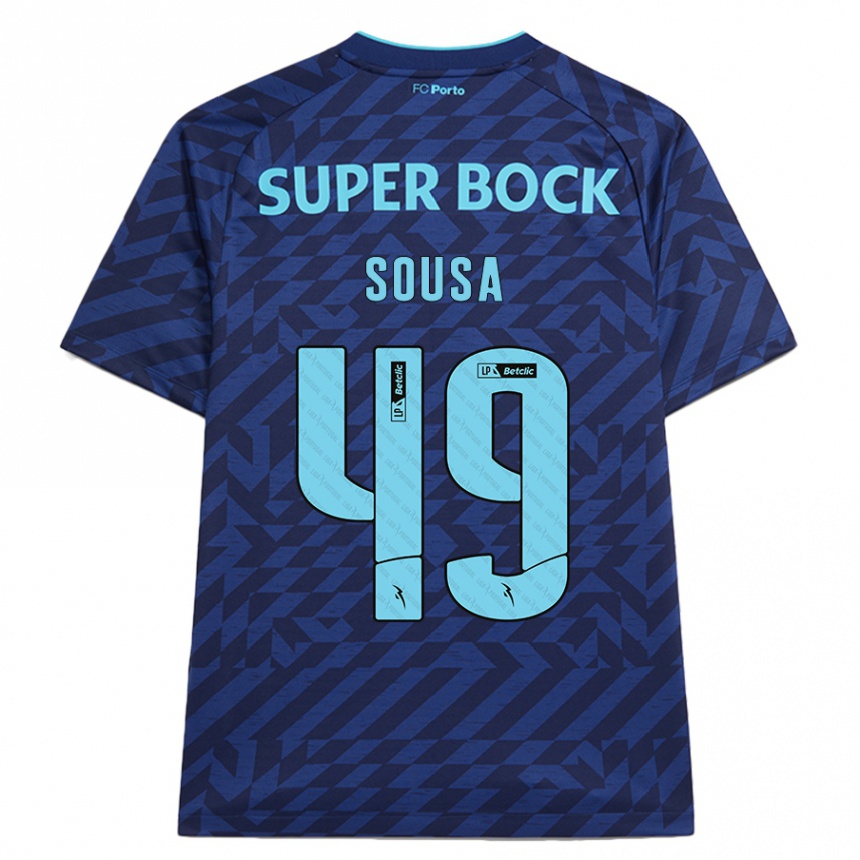 Hombre Fútbol Camiseta Gonçalo Sousa #49 Azul Marino Equipación Tercera 2024/25