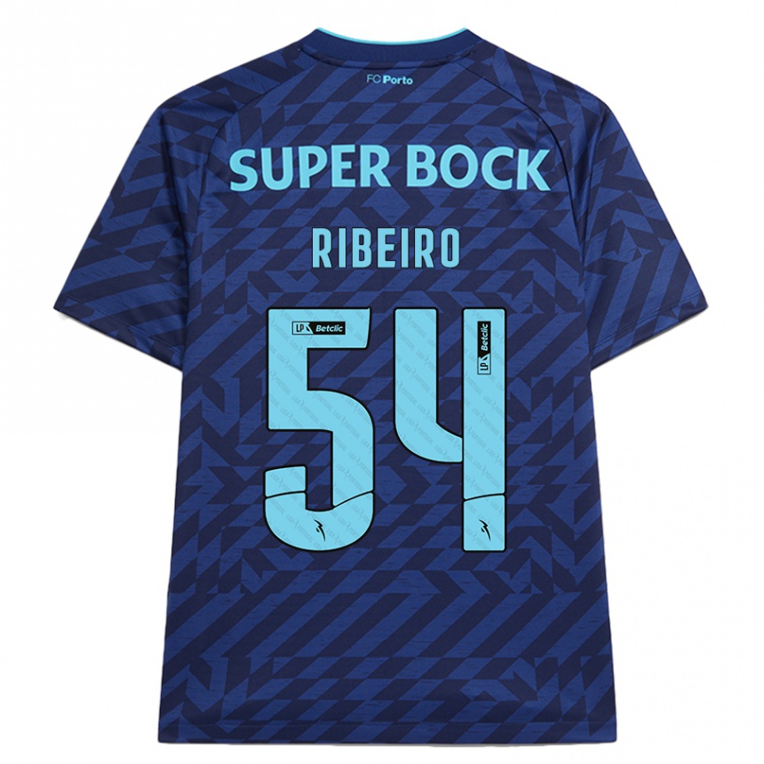 Hombre Fútbol Camiseta António Ribeiro #54 Azul Marino Equipación Tercera 2024/25