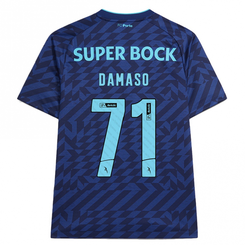 Hombre Fútbol Camiseta Nico Damaso #71 Azul Marino Equipación Tercera 2024/25