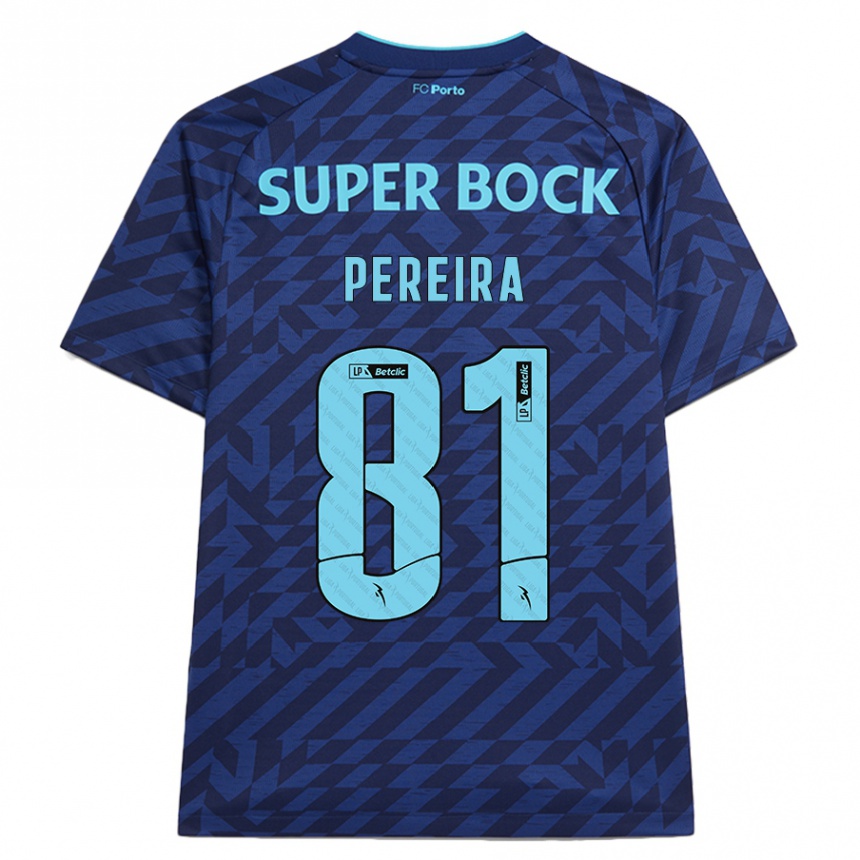 Hombre Fútbol Camiseta Martim Pereira #81 Azul Marino Equipación Tercera 2024/25