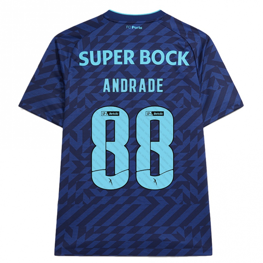 Hombre Fútbol Camiseta Domingos Andrade #88 Azul Marino Equipación Tercera 2024/25