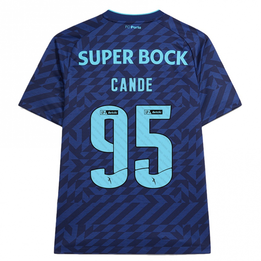 Hombre Fútbol Camiseta Anhá Cande #95 Azul Marino Equipación Tercera 2024/25